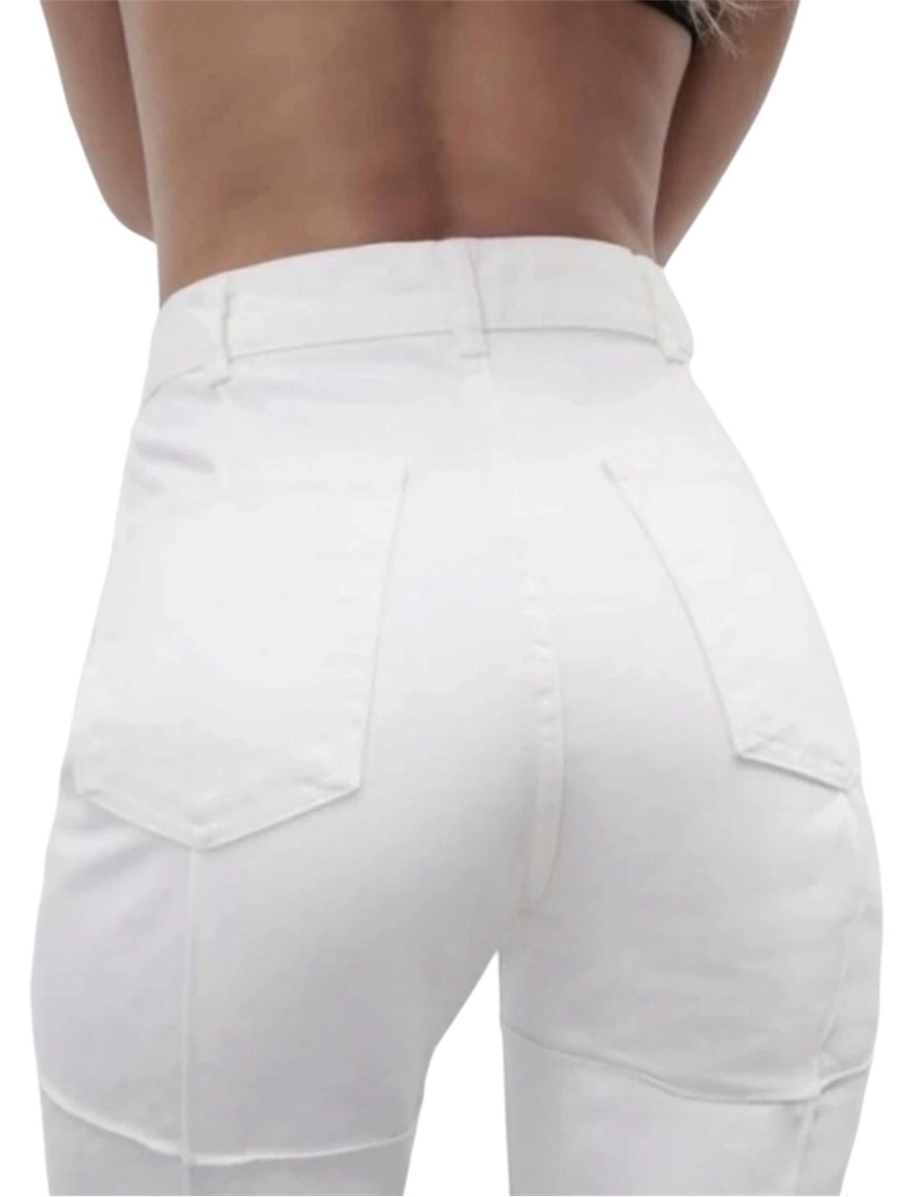 Zara Jeans, White Straight-Leg Denim, High Waist, High Rise, Windowpane, W28